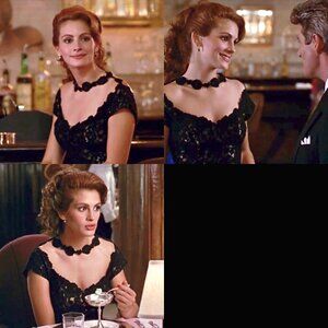 Molly Malloy All The Jazz Vintage Black Lace Cocktail Dress Pretty Women Small